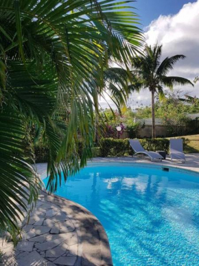Gîte gwadamango T2 piscine, 150m plage, climatisé